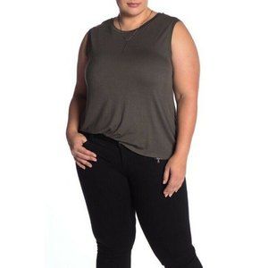 Halogen Soft Lightweight Keyhole Back Tank Top Sleeveless Tank Plus Size 4X